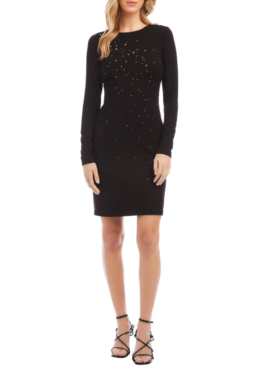 Womens Sparkle Sheath Dress