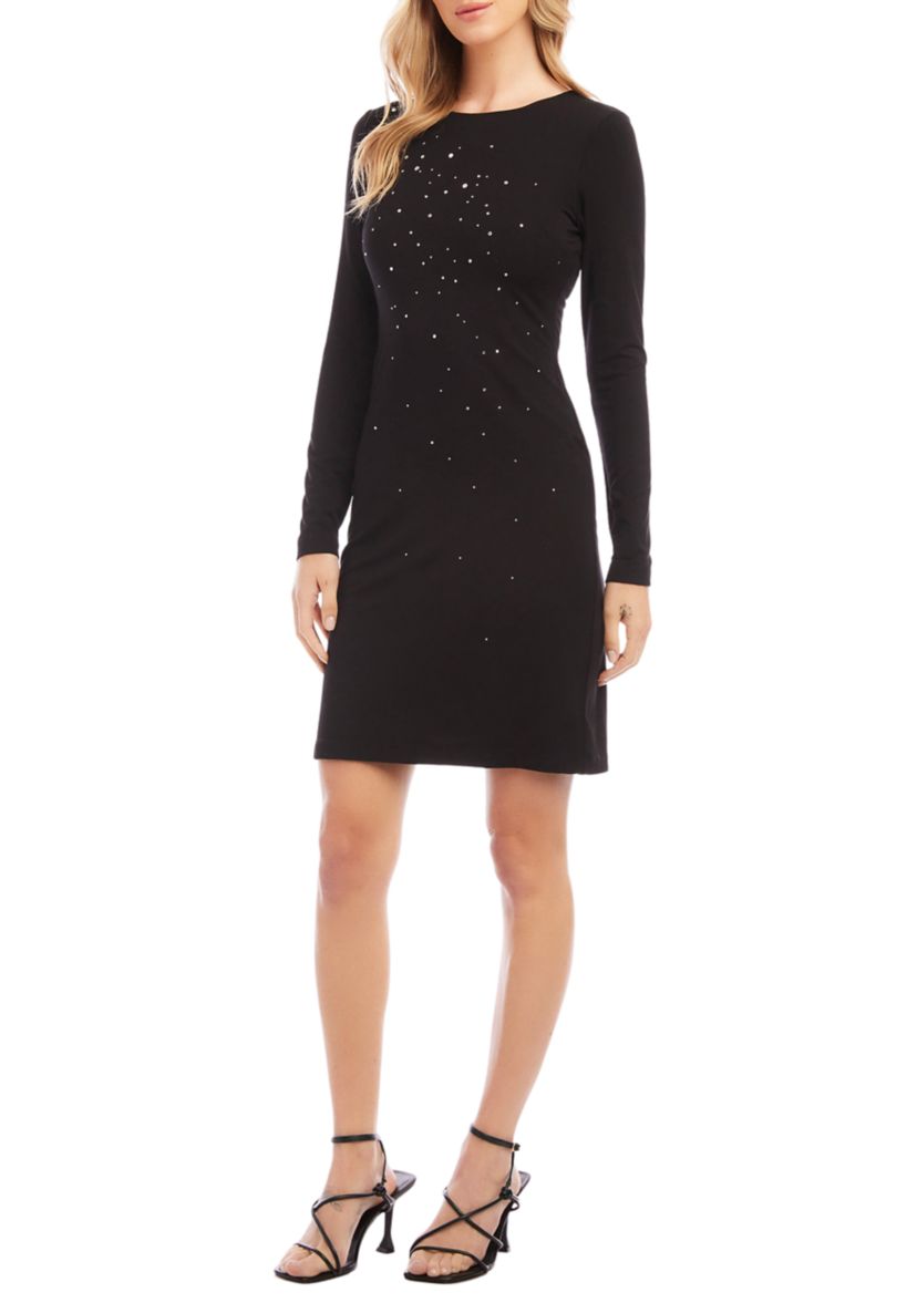 Womens Sparkle Sheath Dress