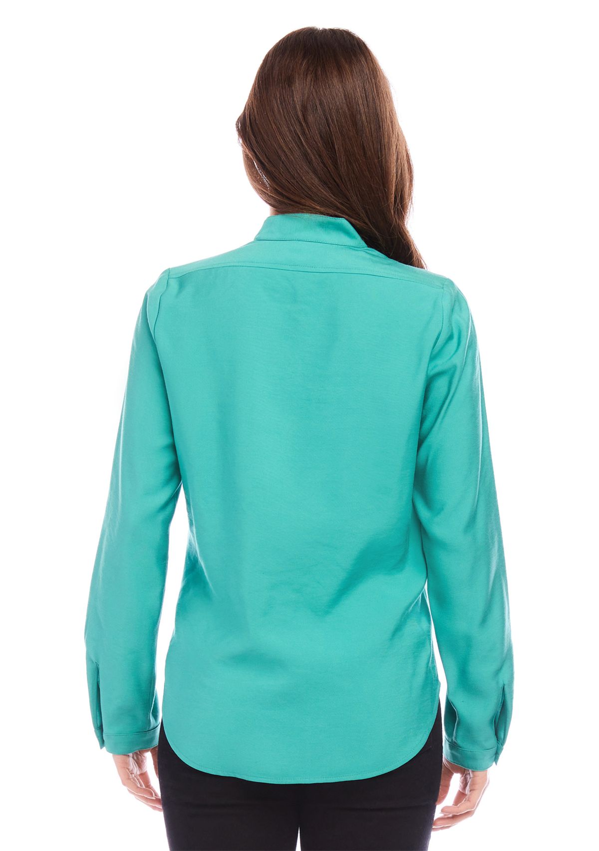 Womens Long Sleeve Placket Top