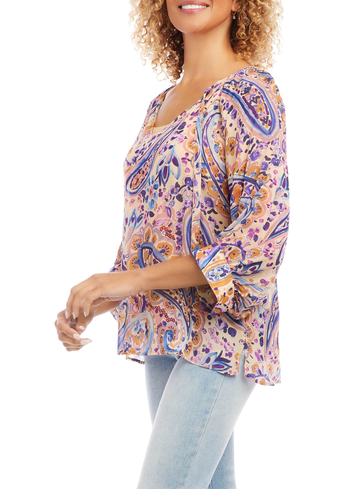 Womens Blouson Sleeve Top
