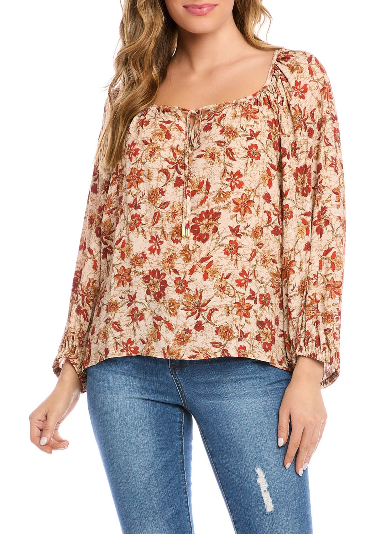 Womens Peasant Top