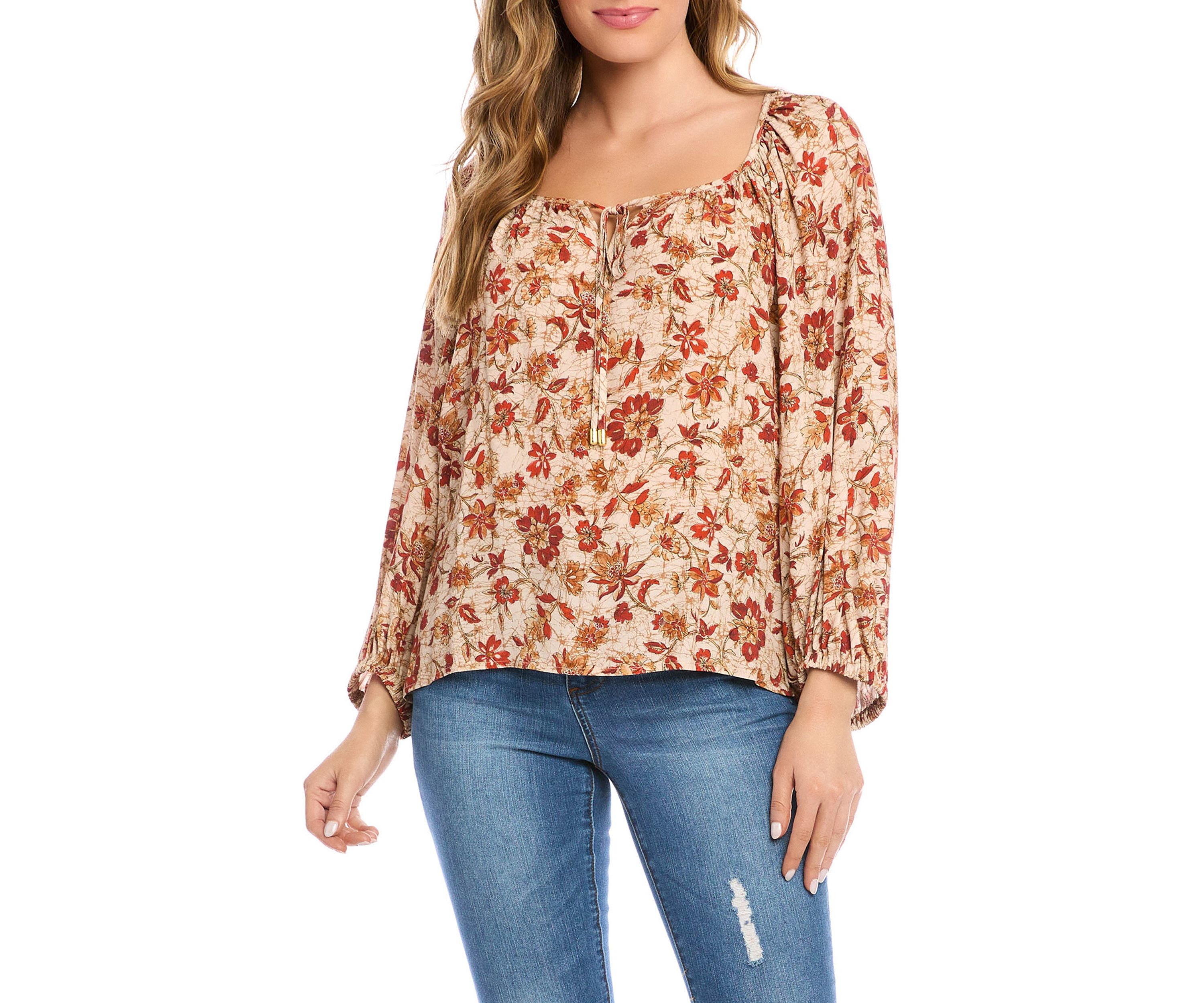 Womens Peasant Top