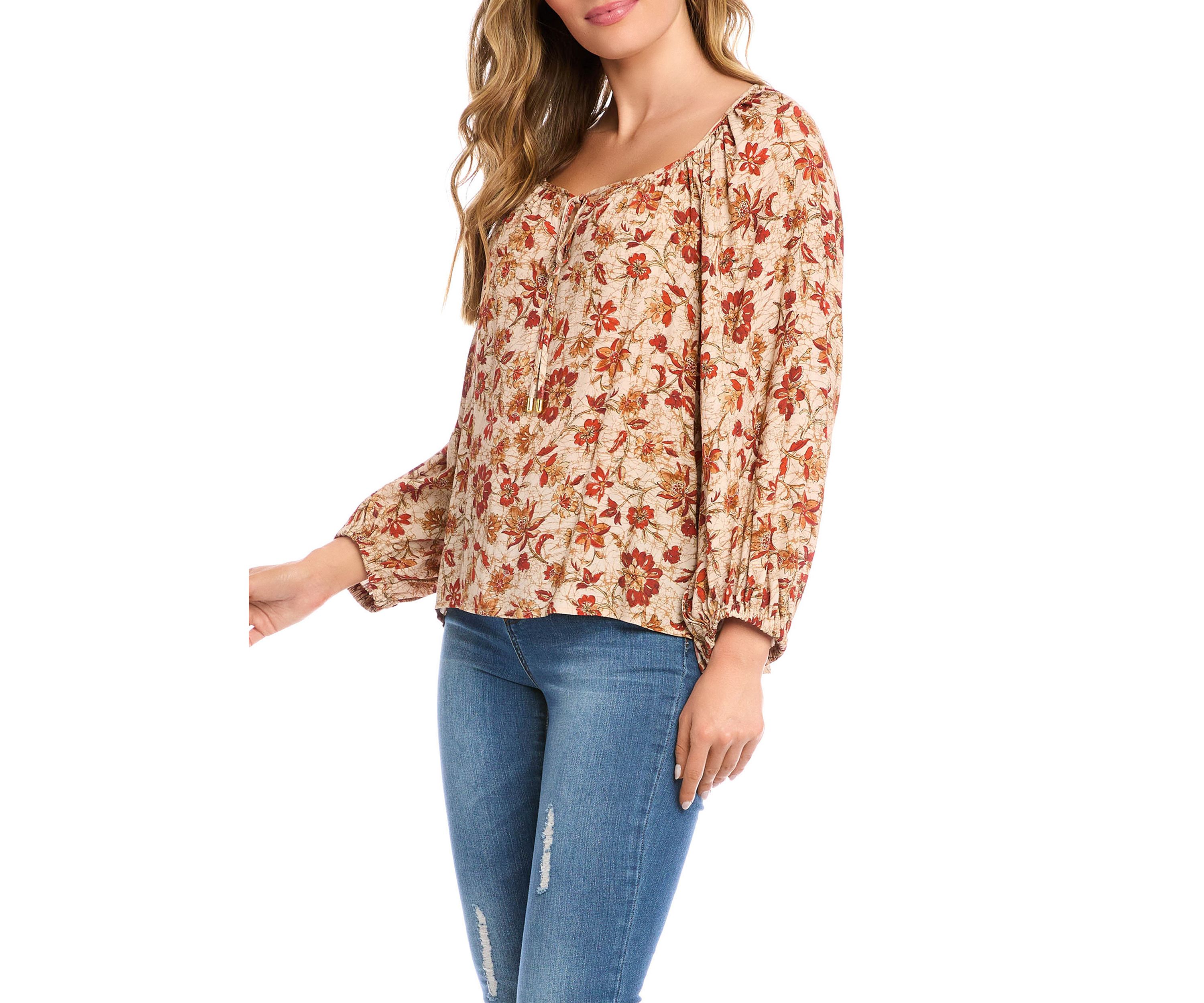 Womens Peasant Top