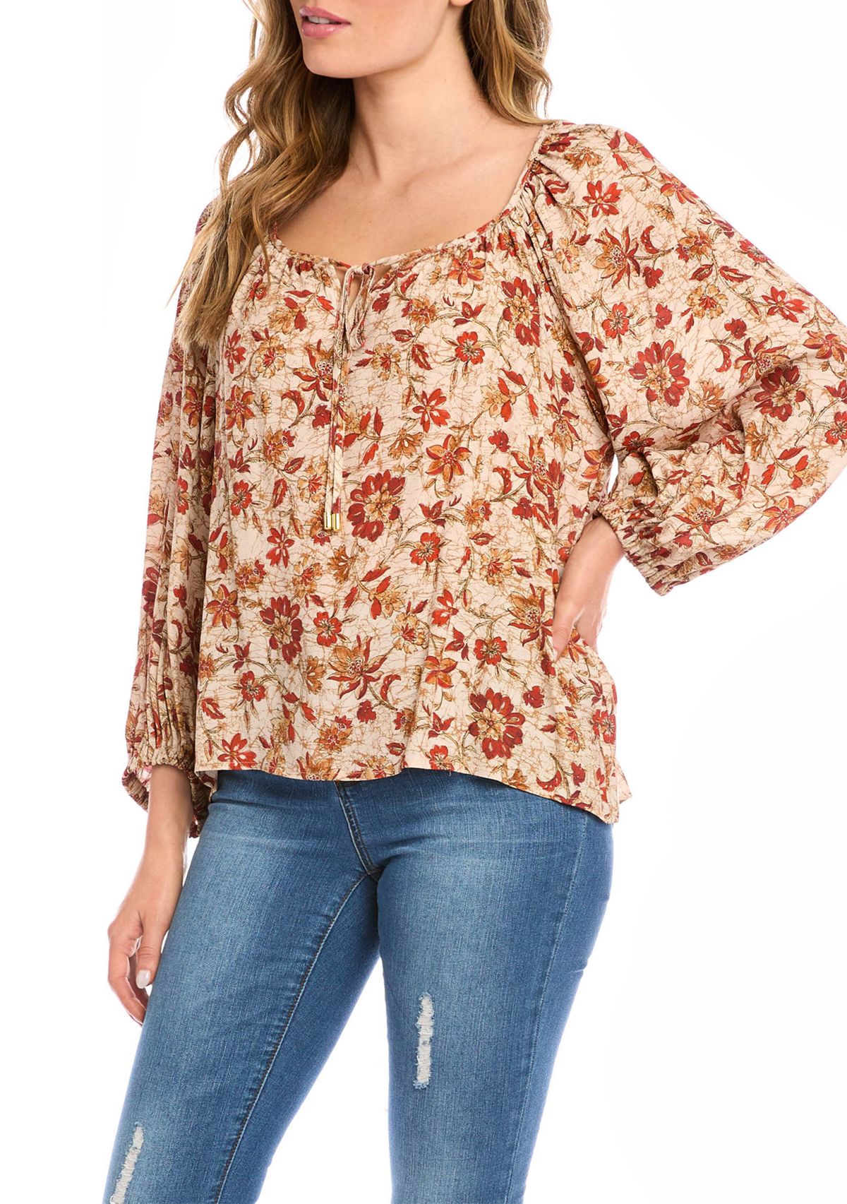 Womens Peasant Top
