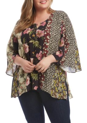 Karen Kane Plus Size Handkerchief Hem Top | belk