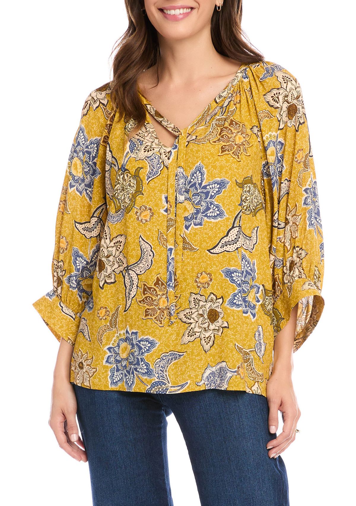 Womens Blouson Sleeve Top