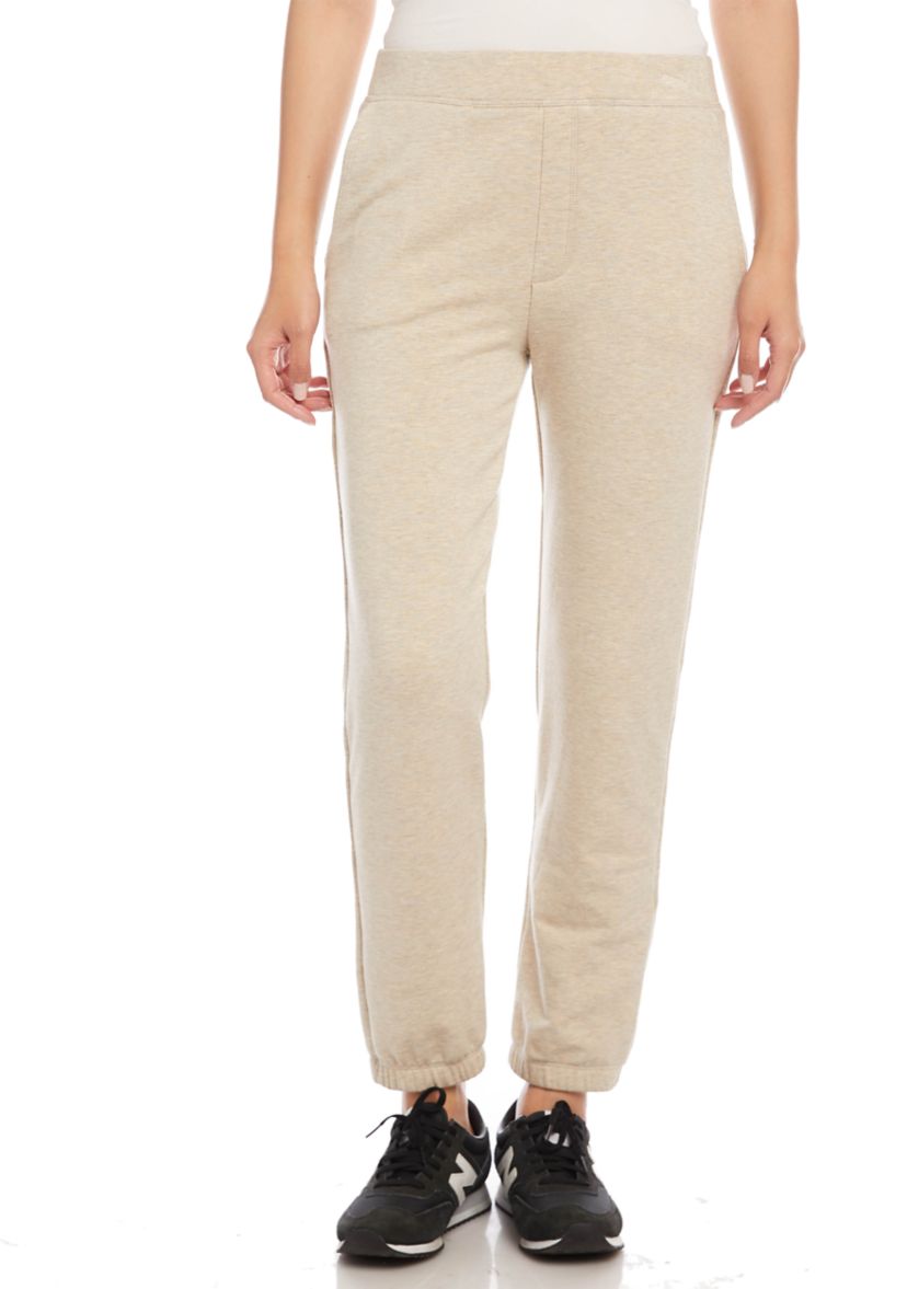 Womens Pull On Fleece Knit Sweatpants