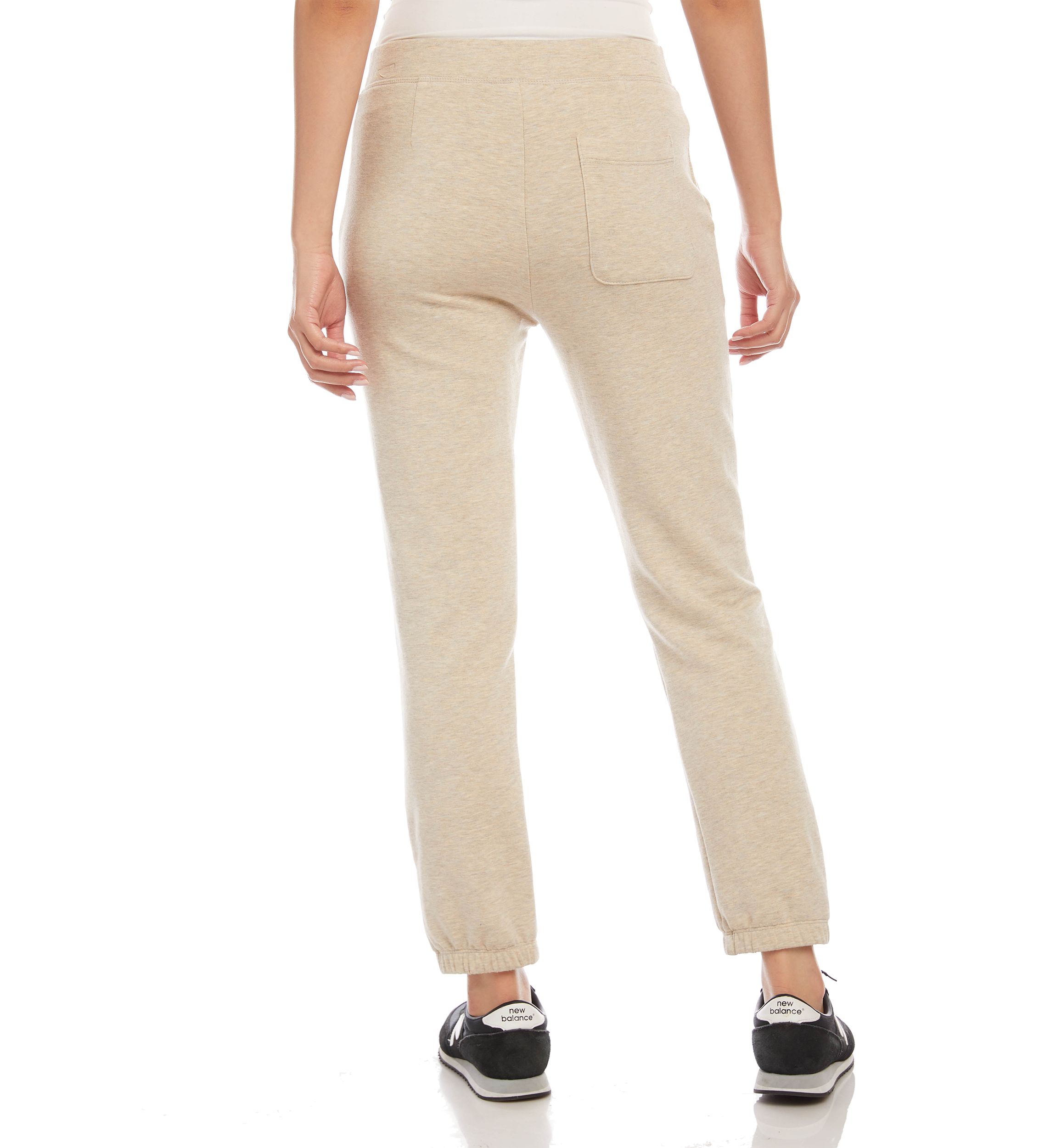 Womens Pull On Fleece Knit Sweatpants
