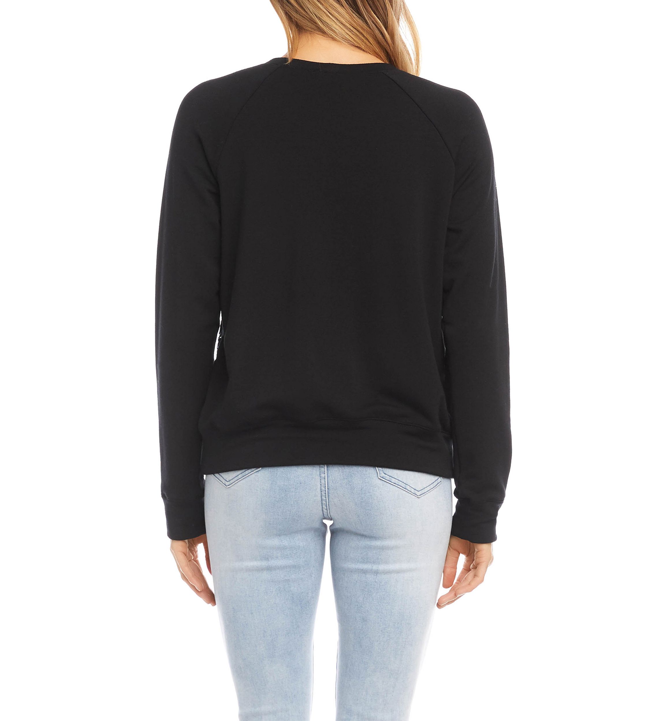 Womens Sequin Front Sweatshirt 