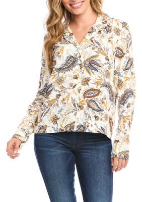 Women's Long Sleeve Button Up Shirt