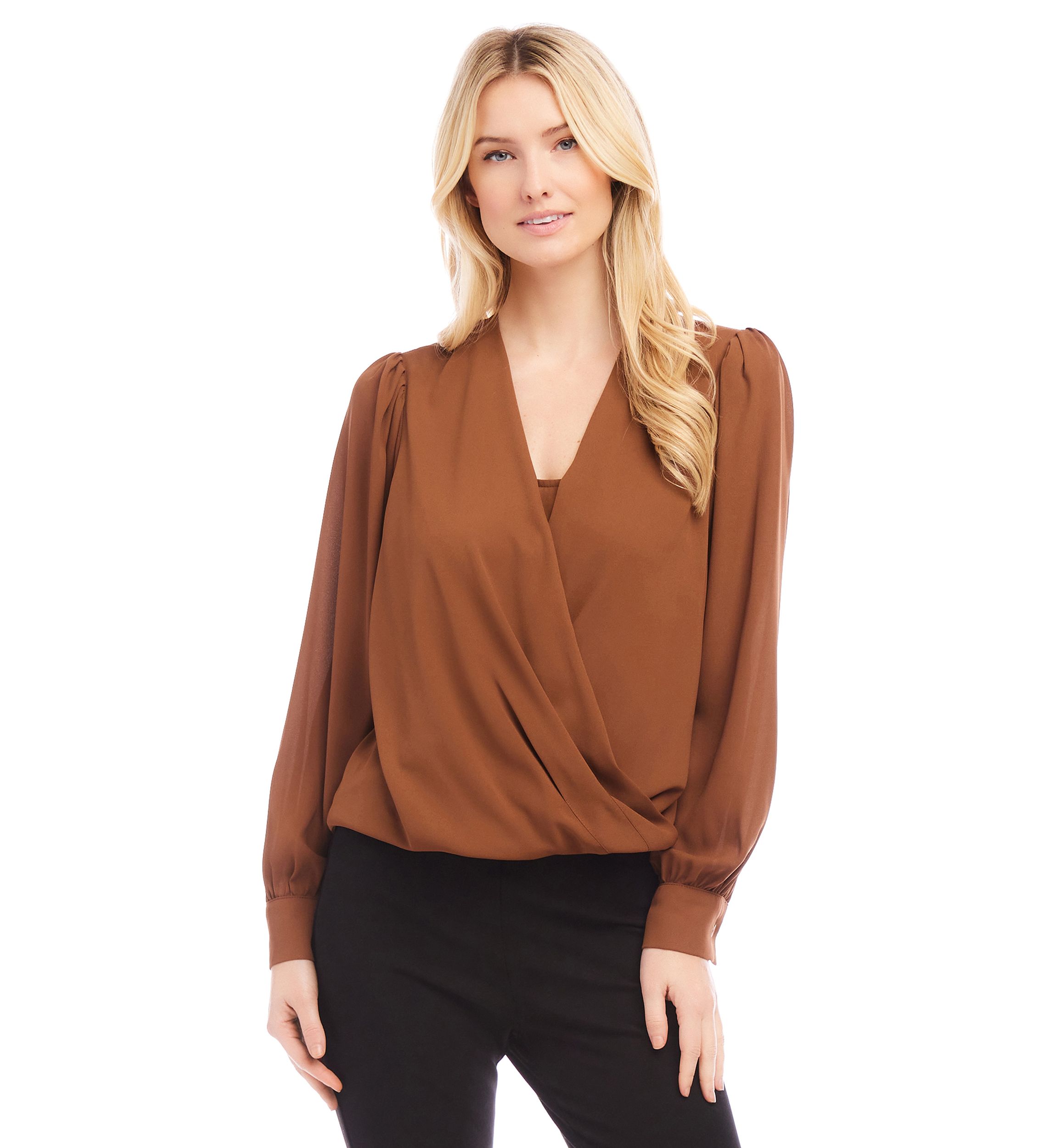 Womens Drape Front Top