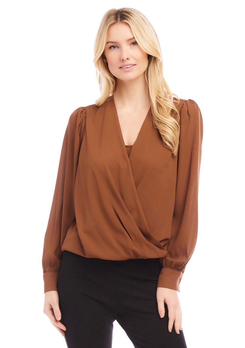 Womens Drape Front Top
