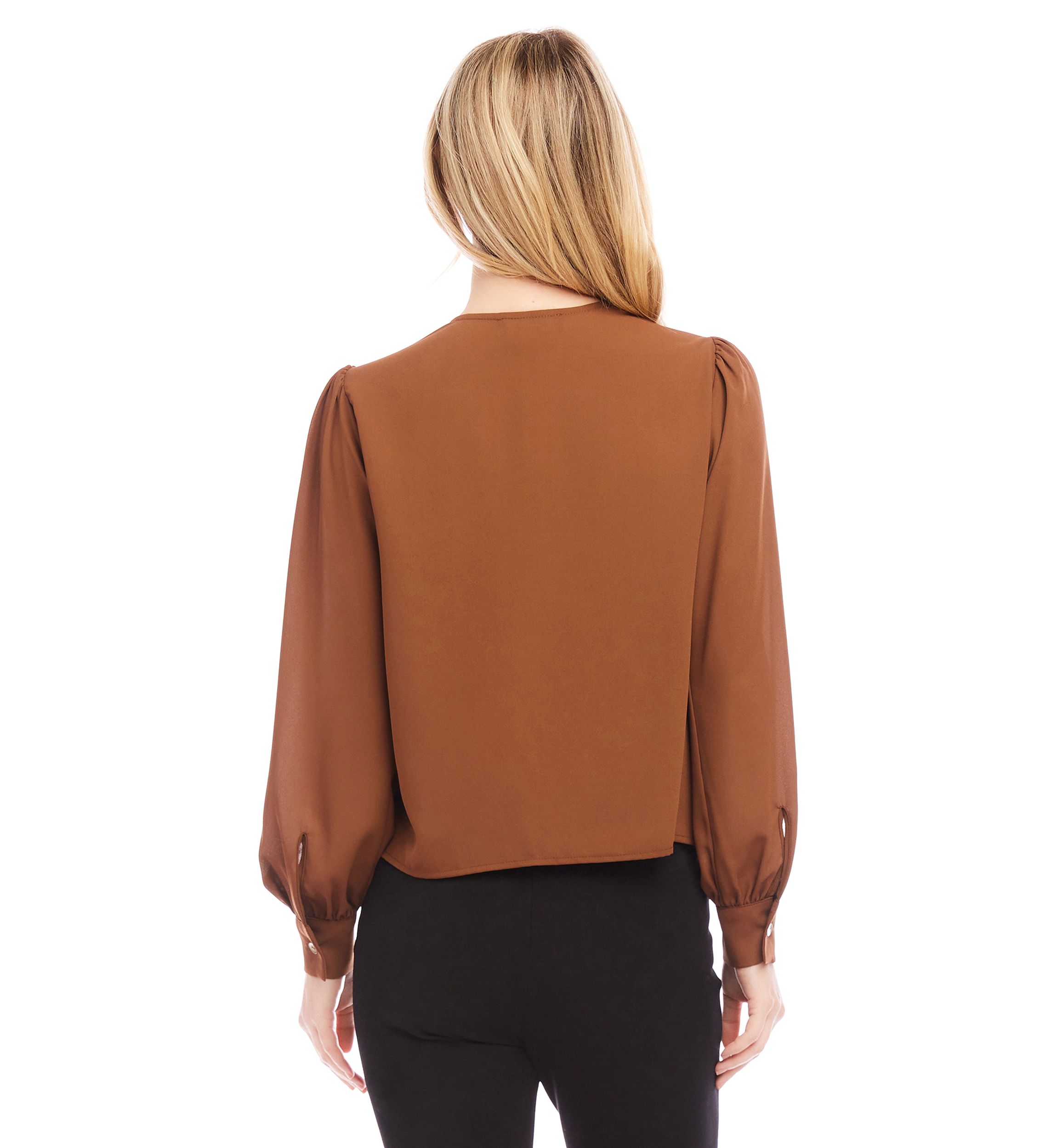 Womens Drape Front Top
