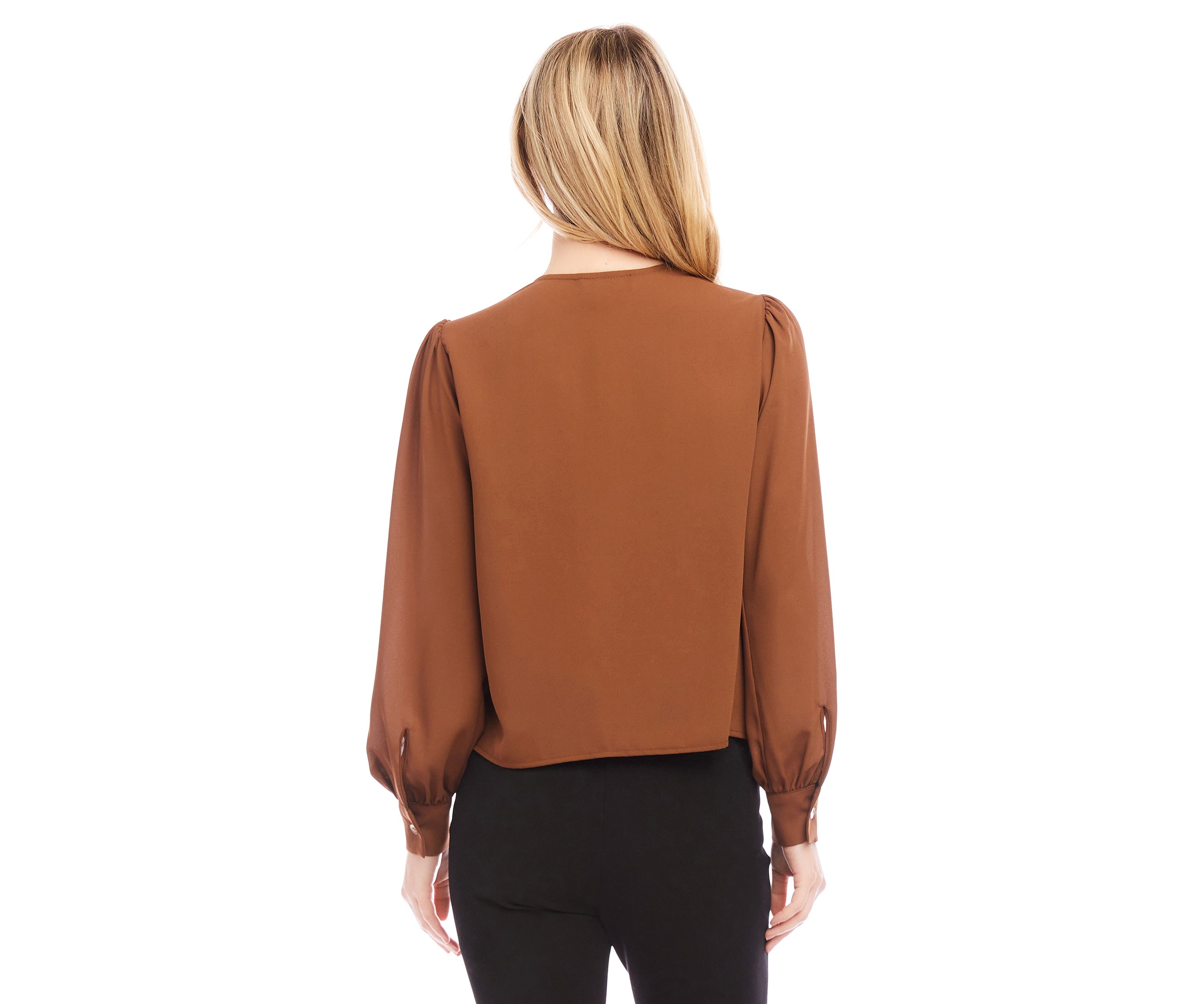 Womens Drape Front Top