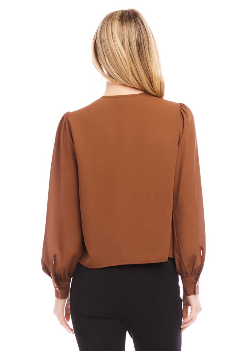 Womens Drape Front Top