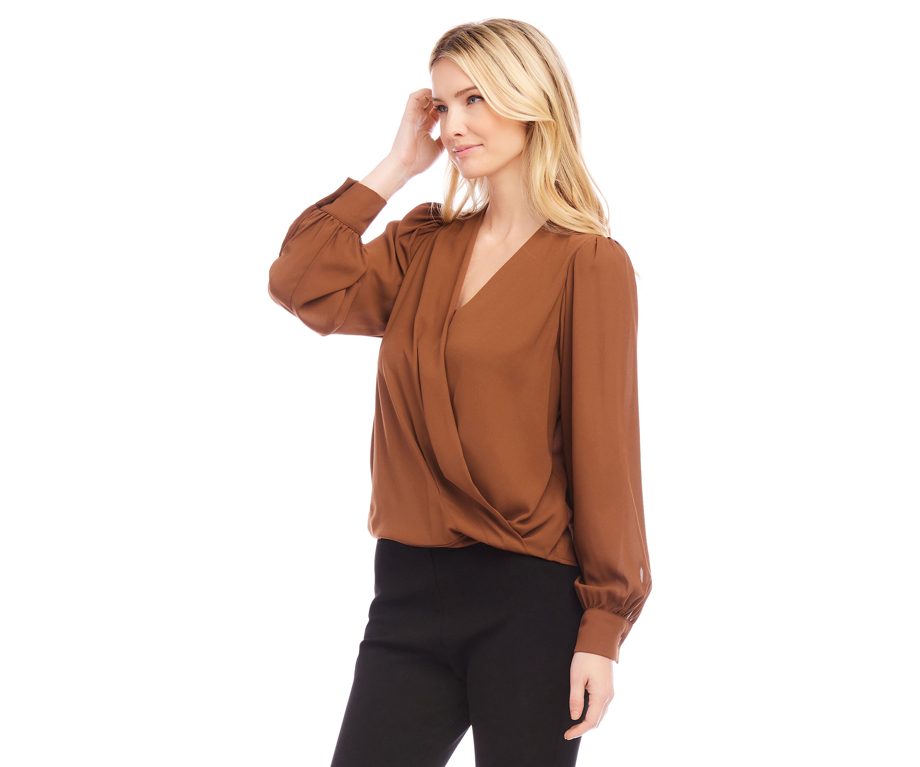 Womens Drape Front Top