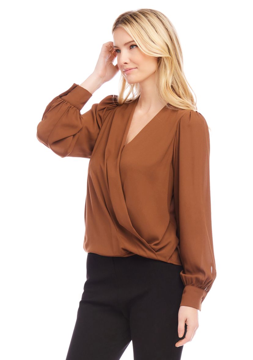 Womens Drape Front Top