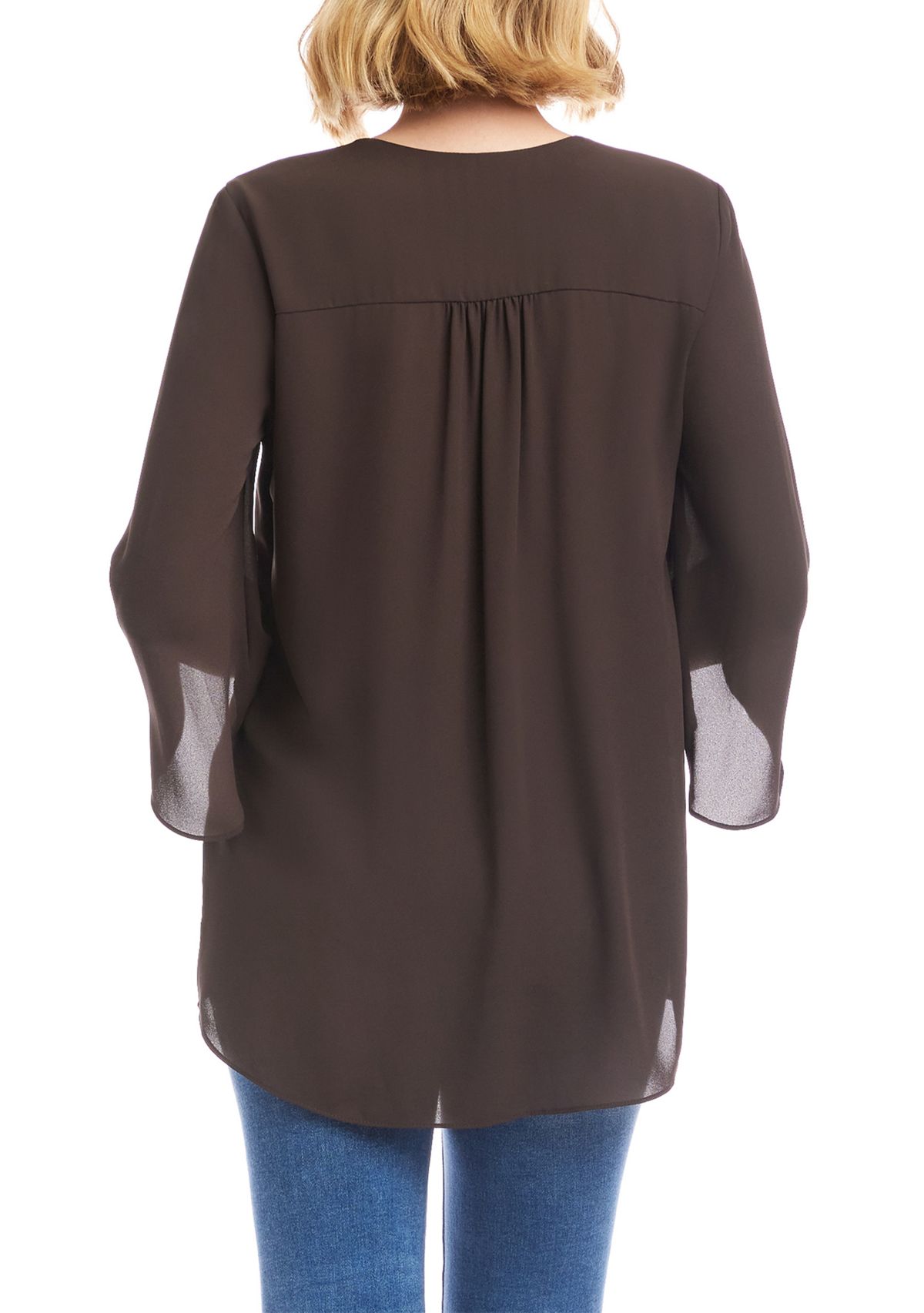 Womens Bracelet Sleeve Asymmetric Top