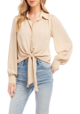 Women's Tie-Front Top