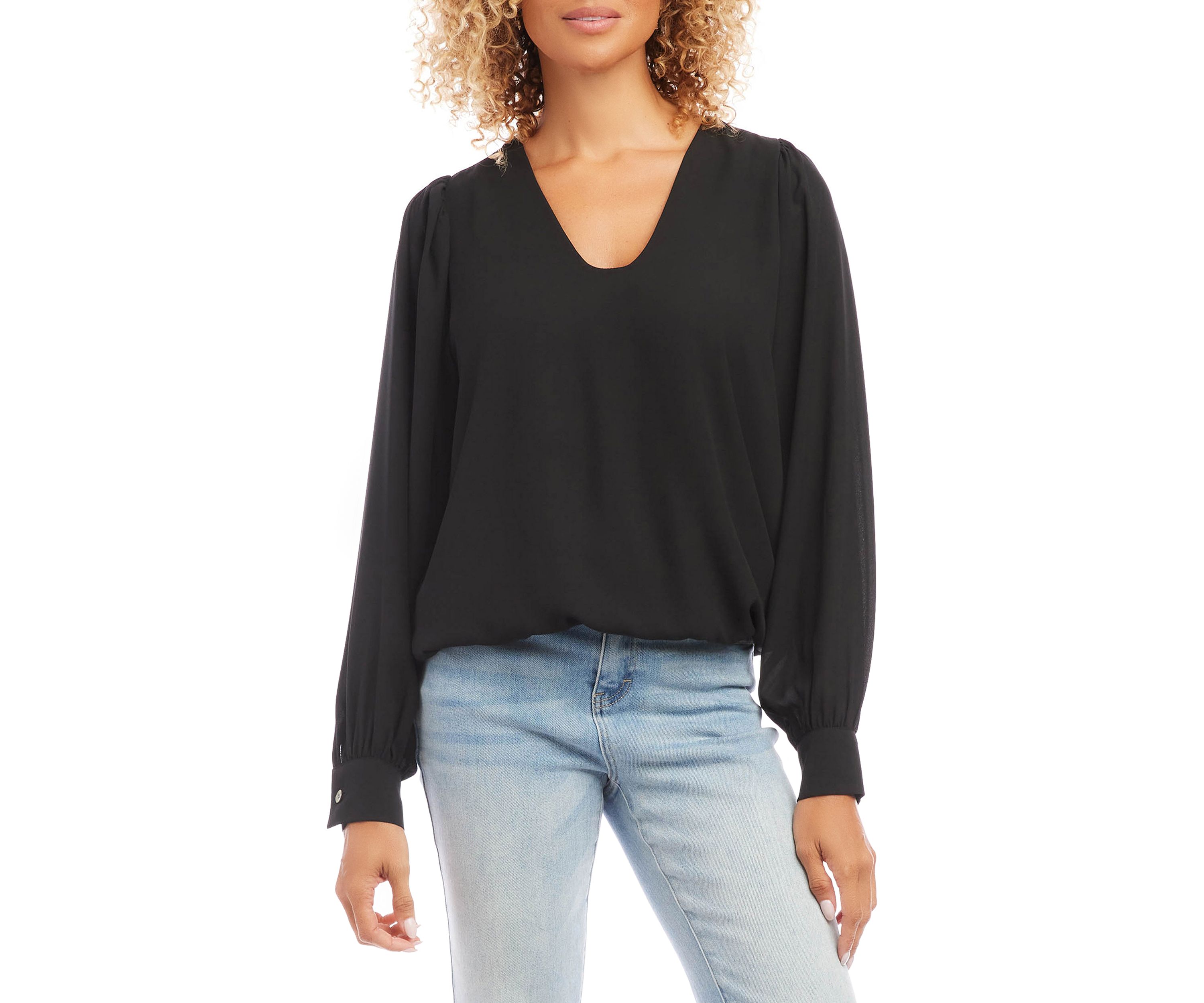 Petite Size Puff Sleeve Top