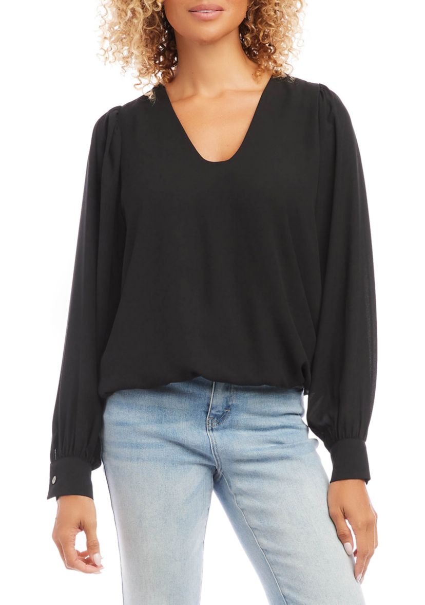 Petite Size Puff Sleeve Top