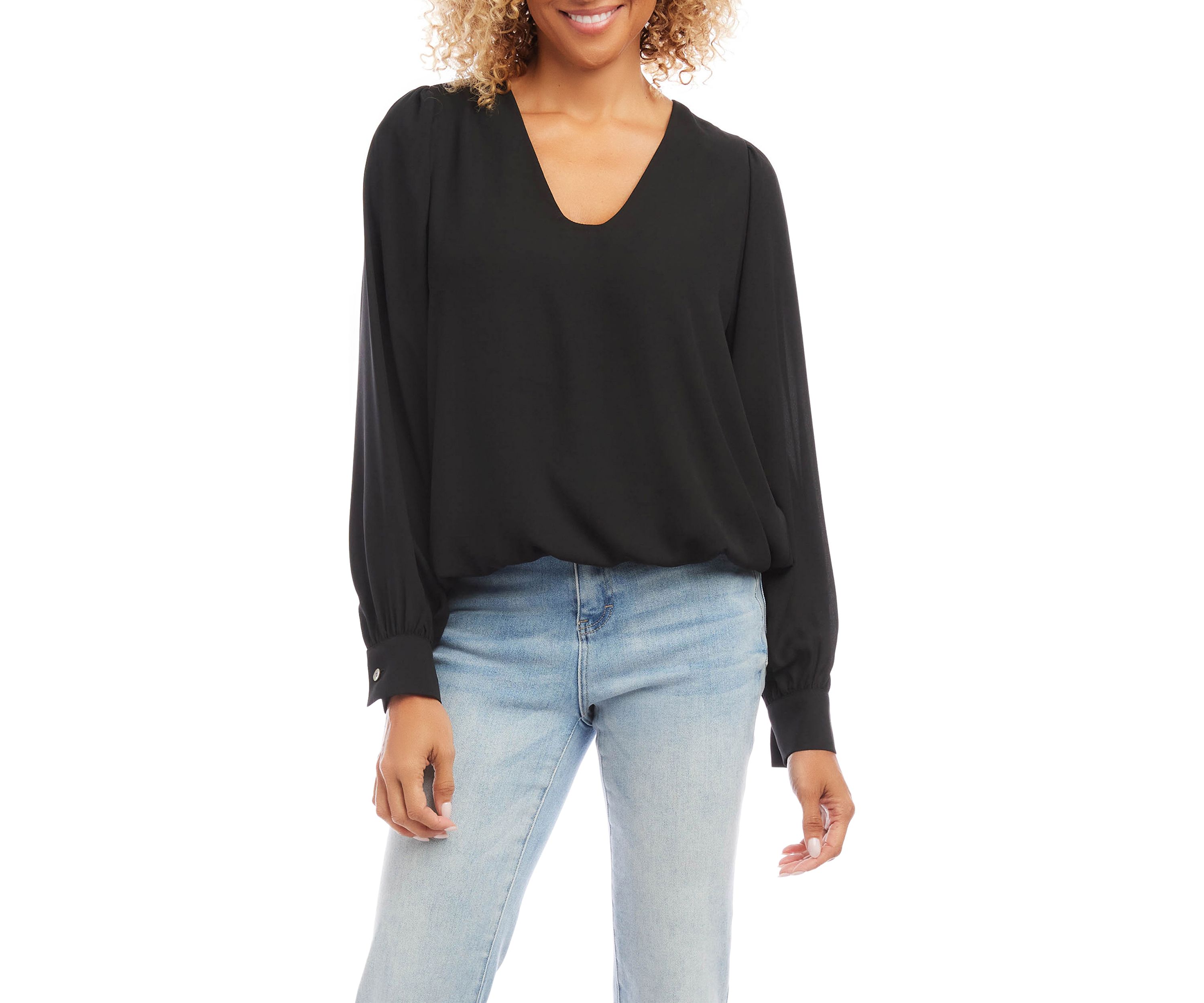 Petite Size Puff Sleeve Top