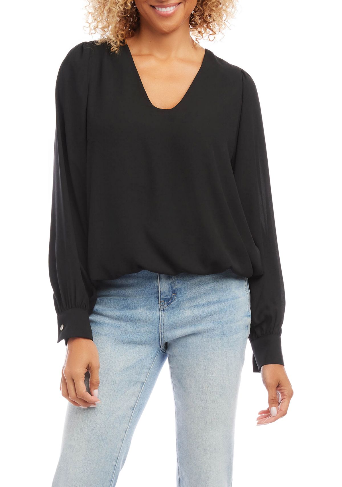 Womens Puff Sleeve Top