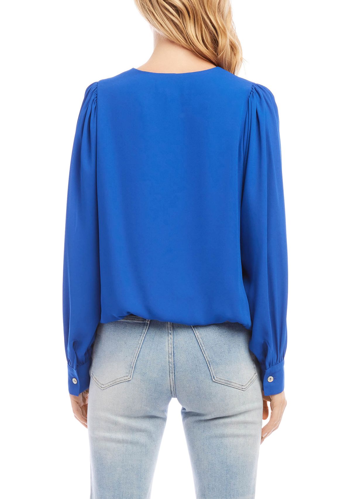 Petite Long Puff Sleeve Top