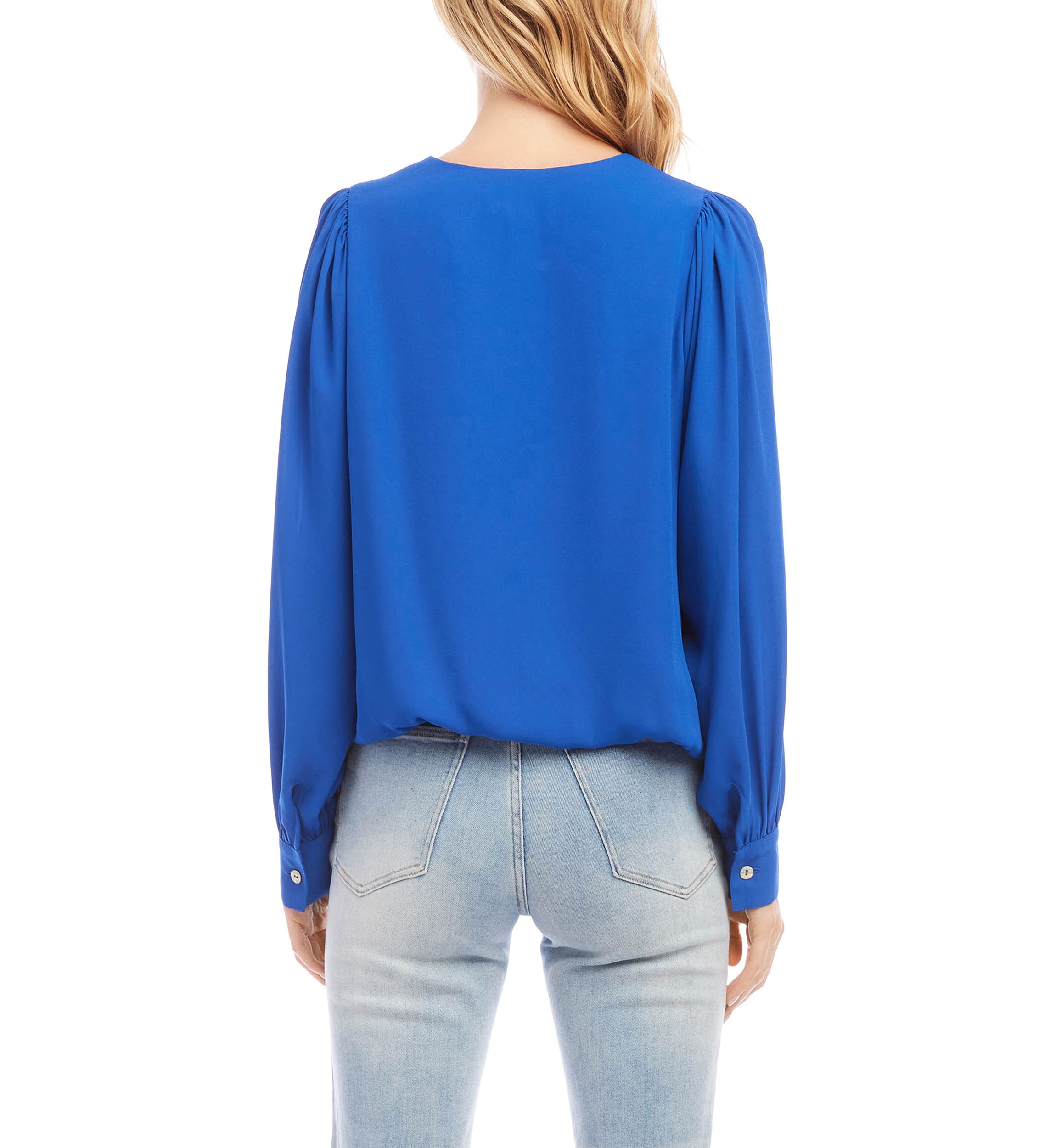 Petite Long Puff Sleeve Top