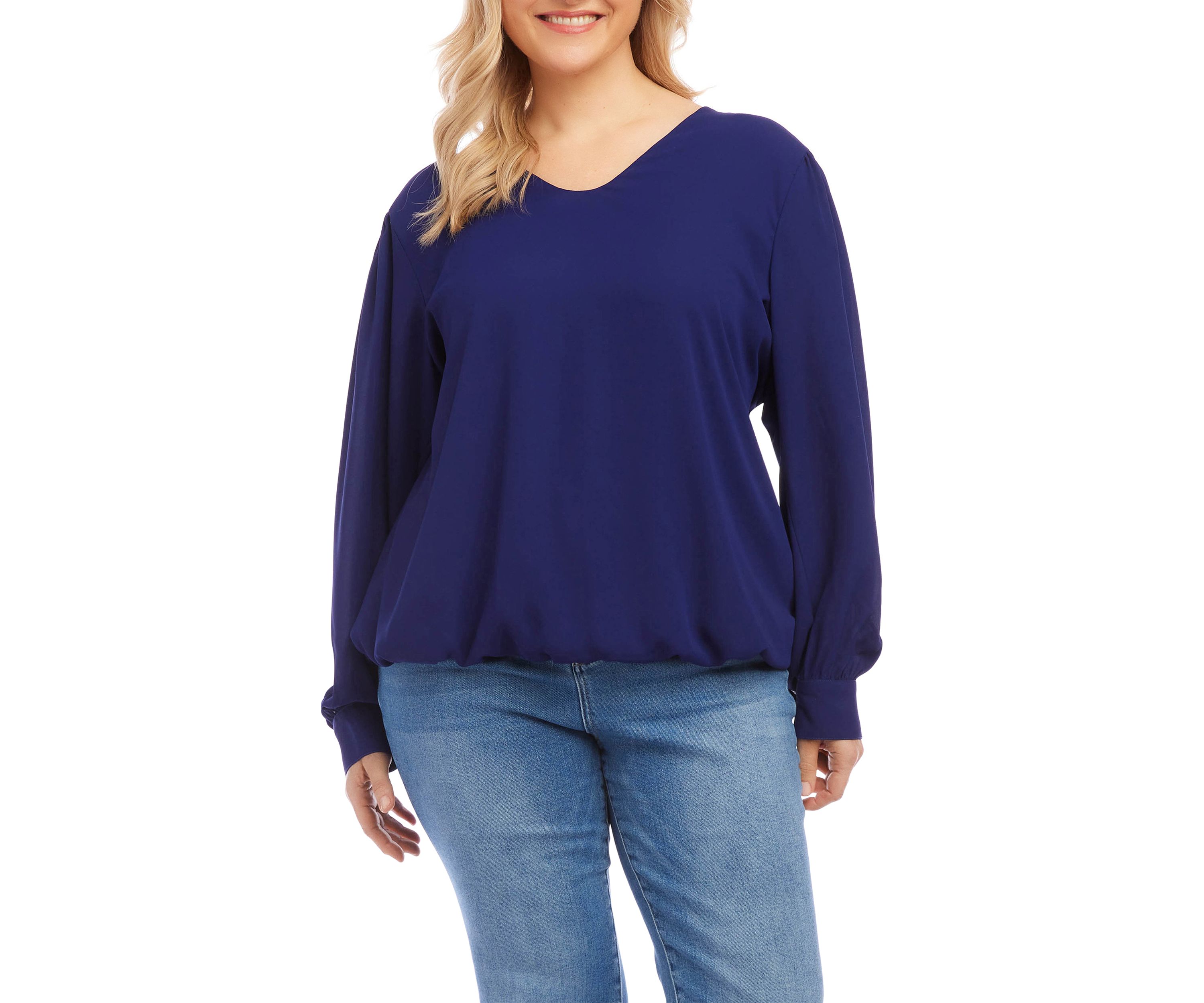 Plus Size Puff Sleeve Top