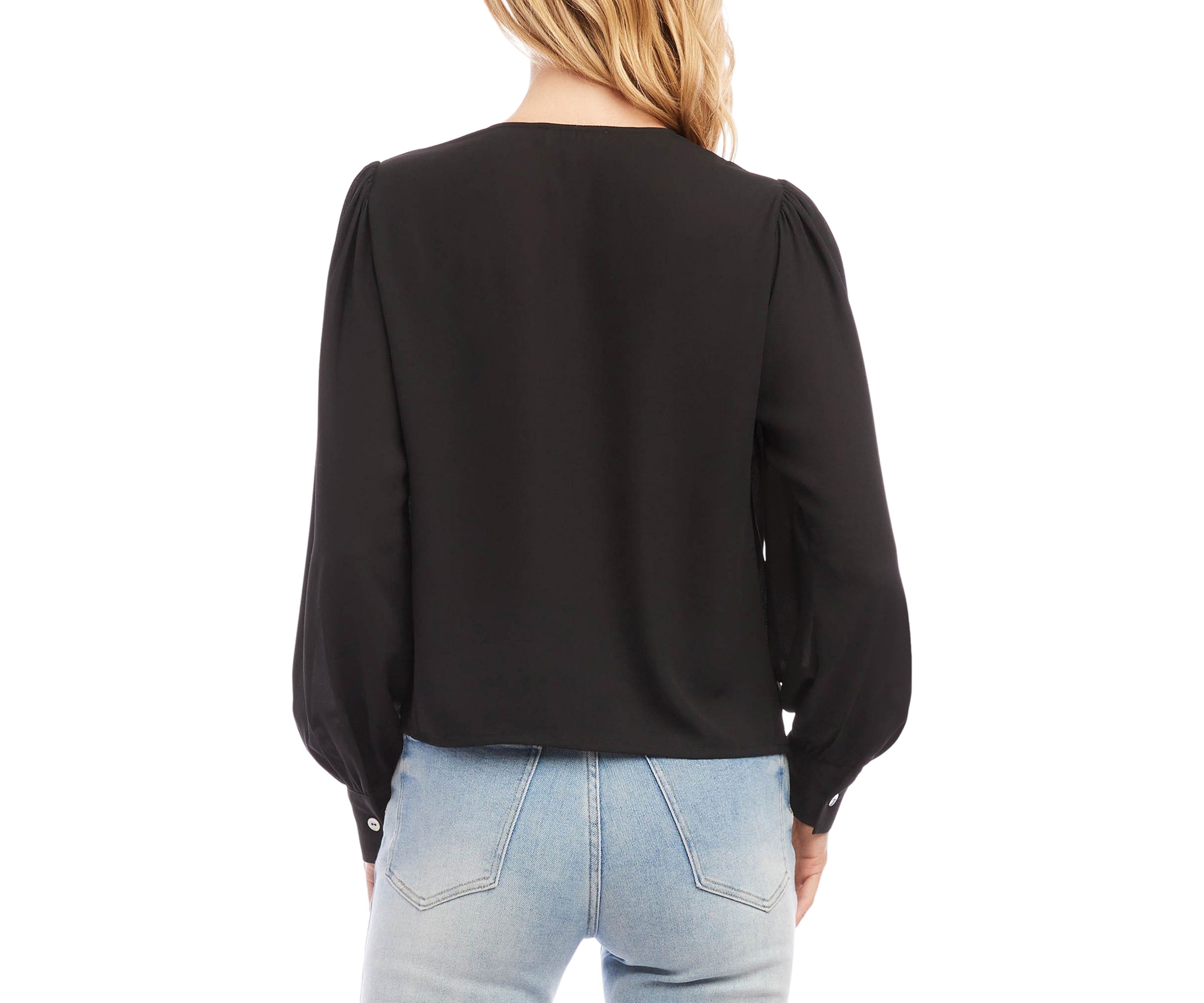 Petite Size Drape Front Top