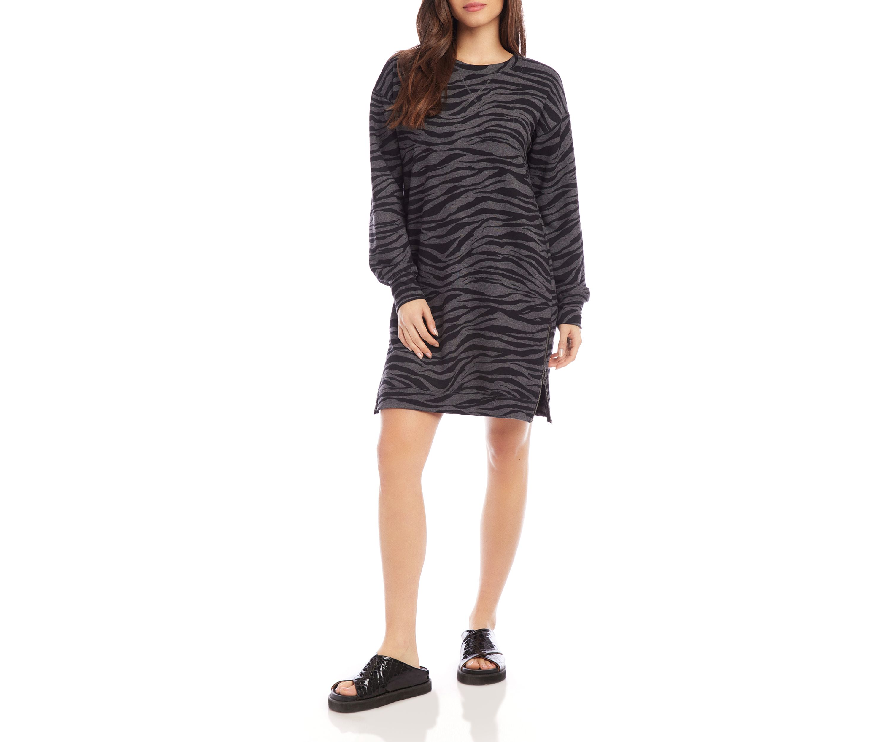 Womens Zipper Detail Dress