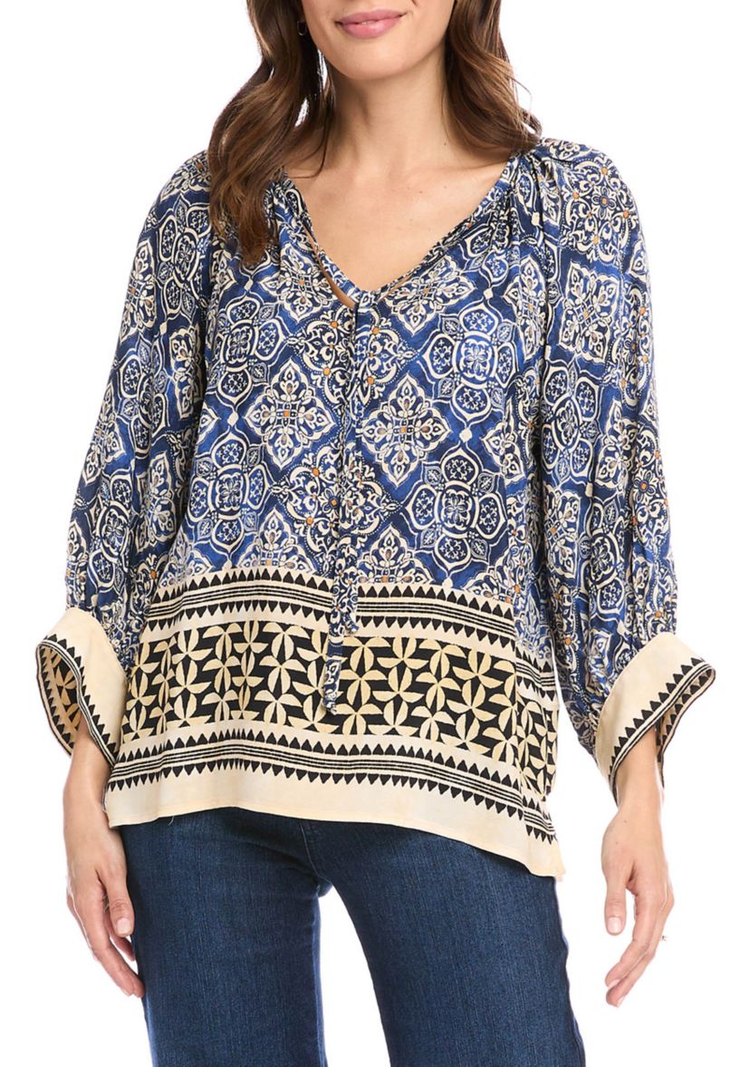 Womens Blouson Sleeve Top
