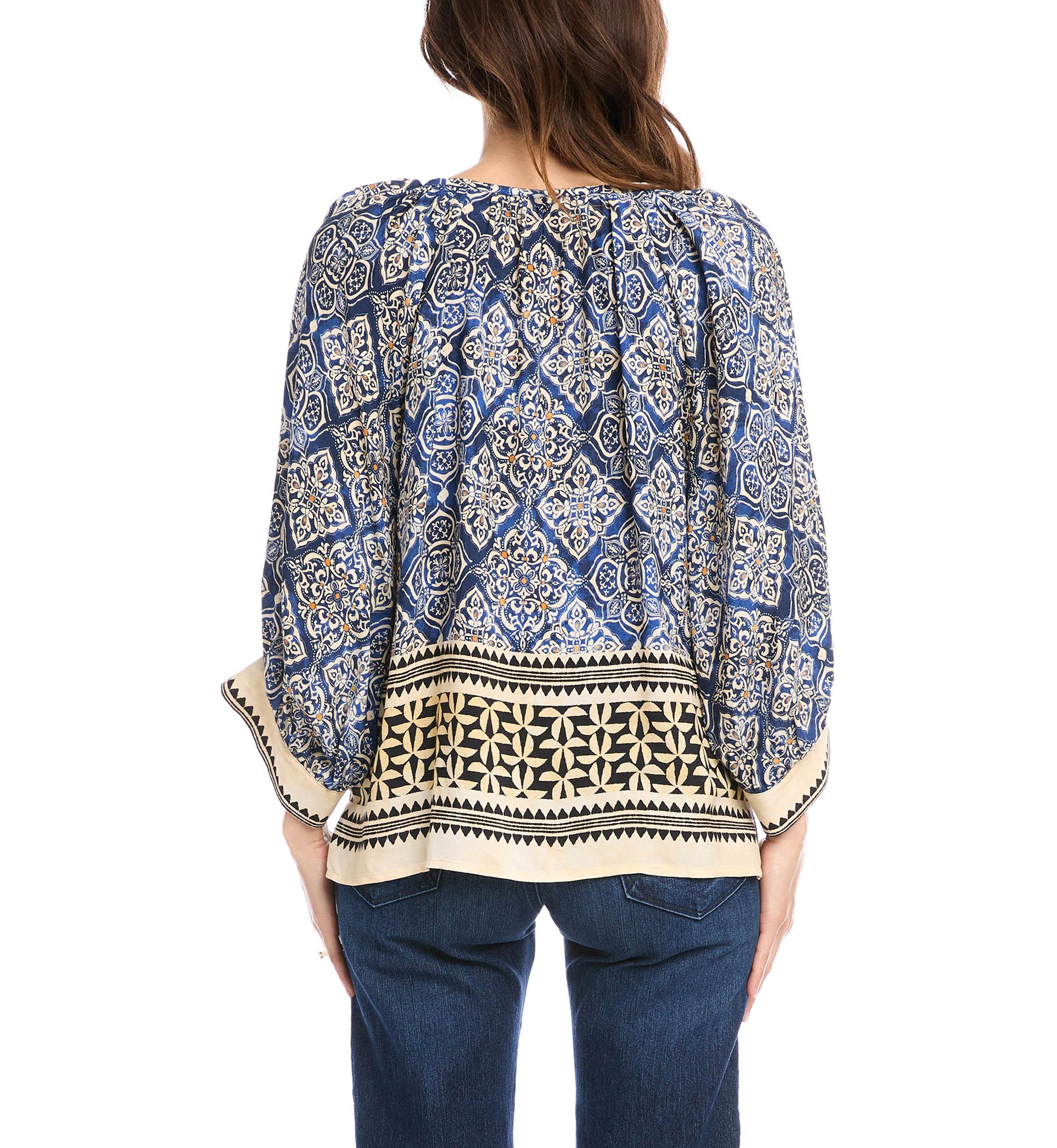 Womens Blouson Sleeve Top