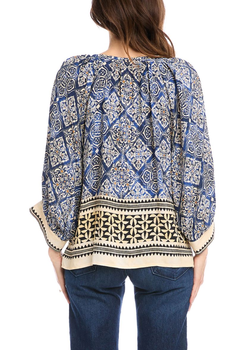 Womens Blouson Sleeve Top