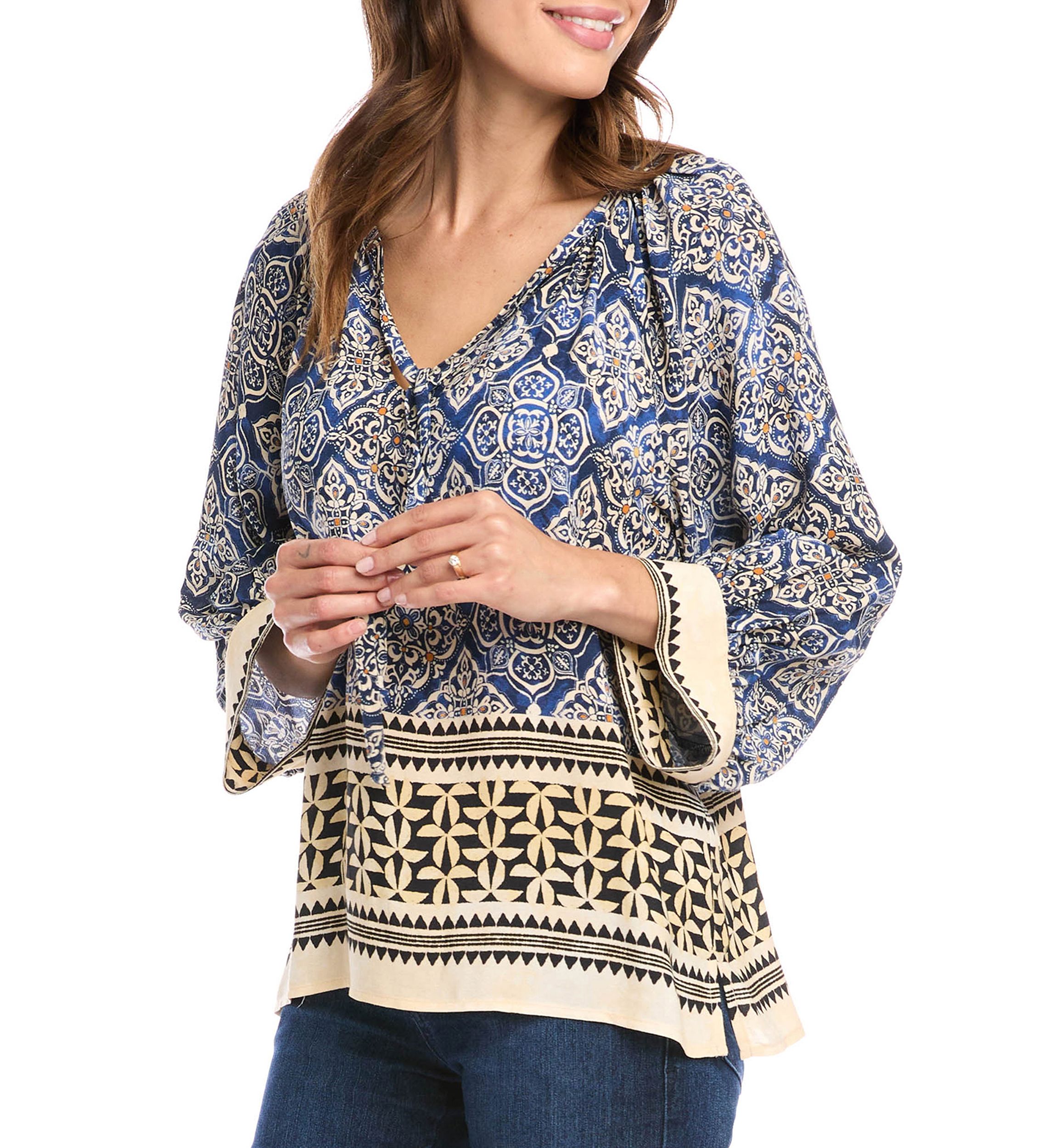 Womens Blouson Sleeve Top