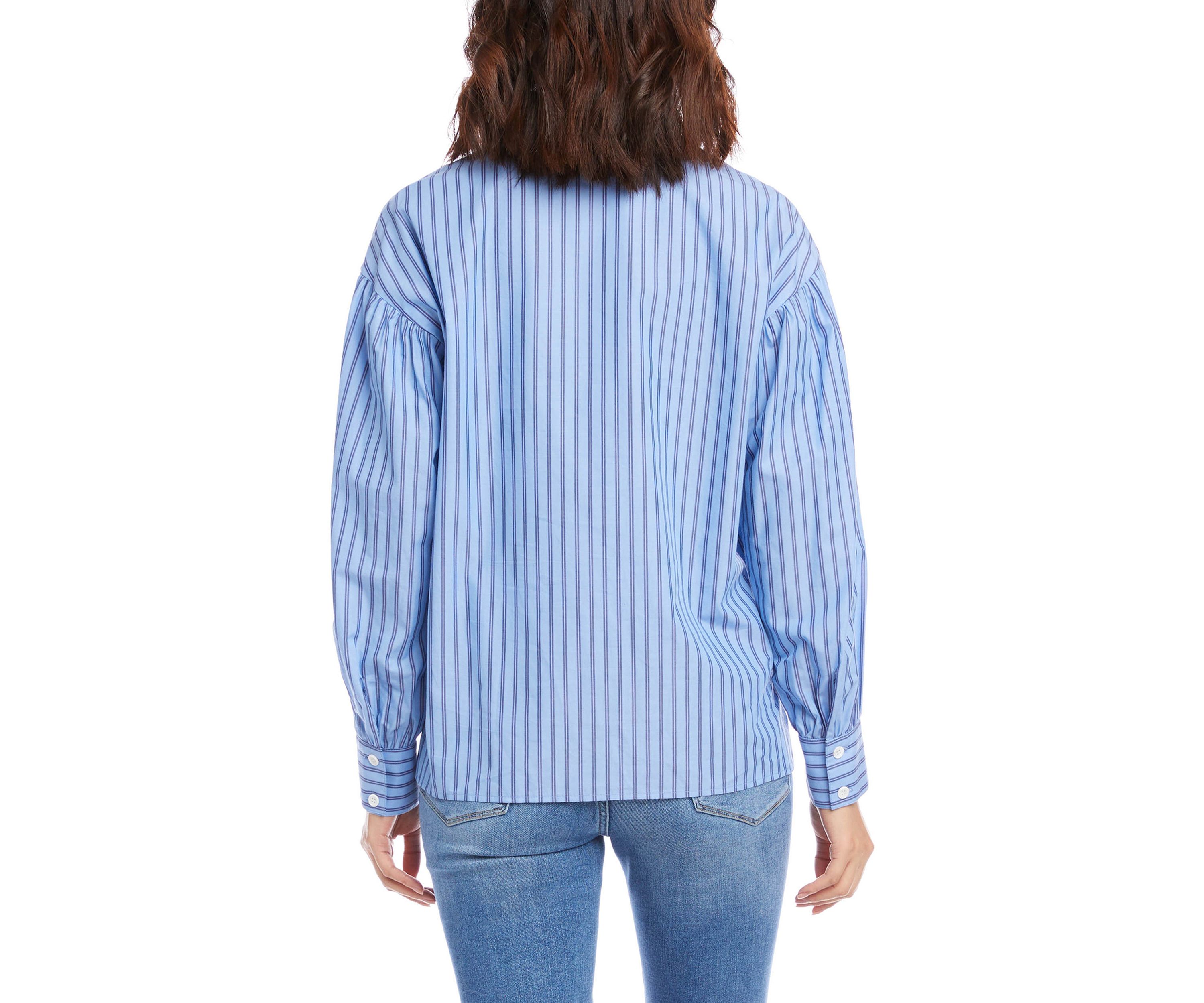 Womens Shirred Sleeve Shirt 