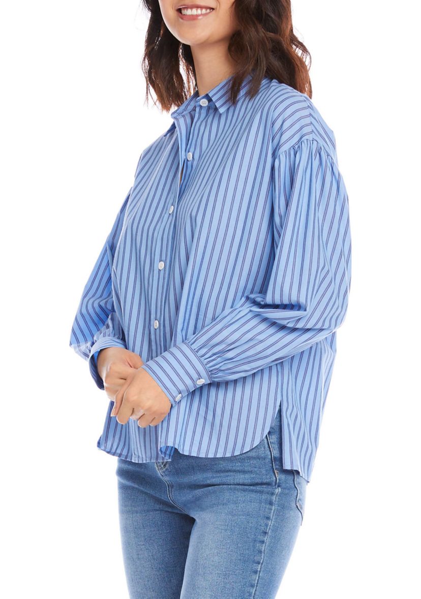 Womens Shirred Sleeve Shirt 