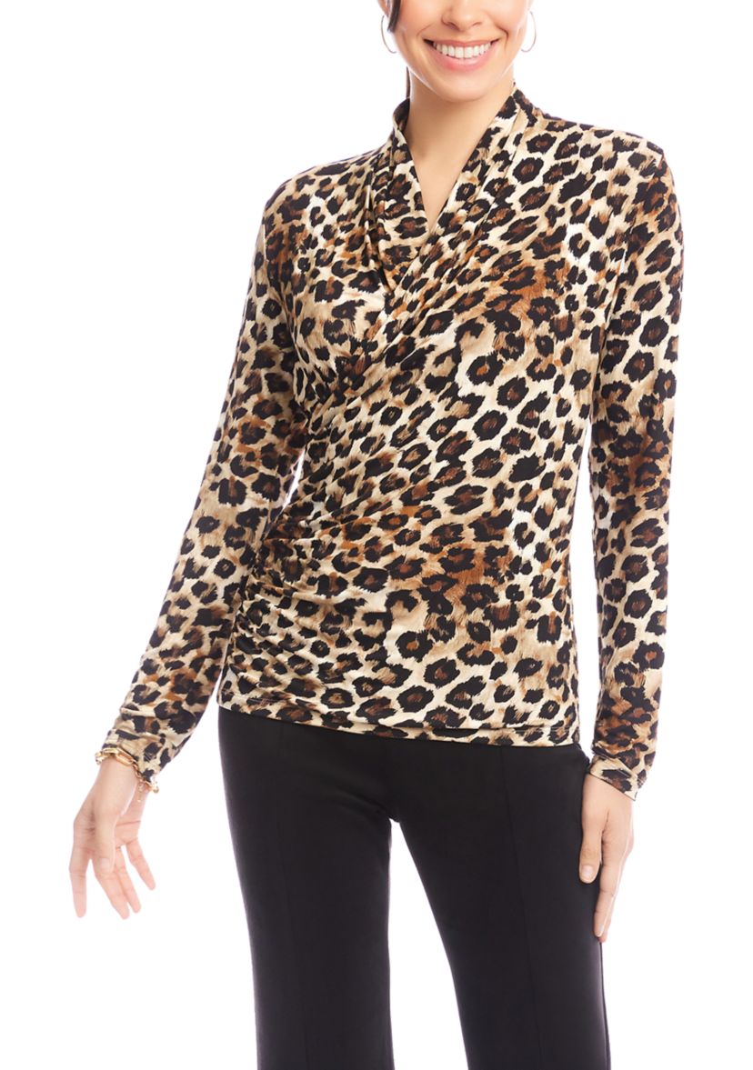 Petite Crossover Side-Shirred Top