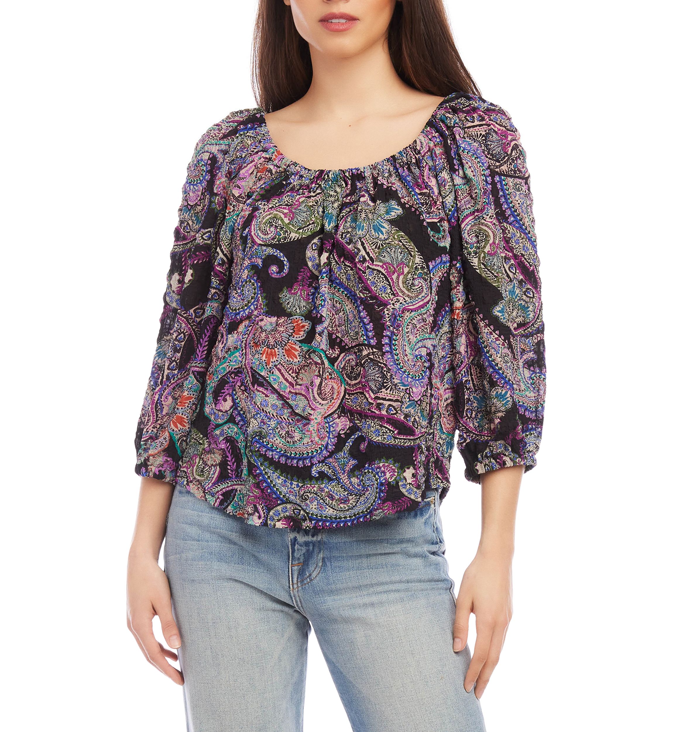 Womens Peasant Top