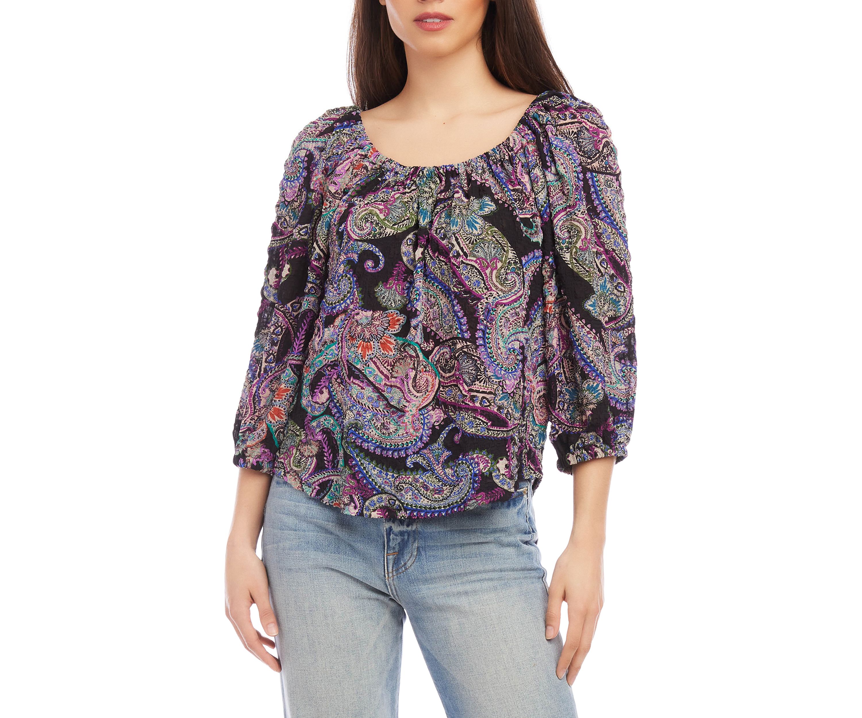 Womens Peasant Top