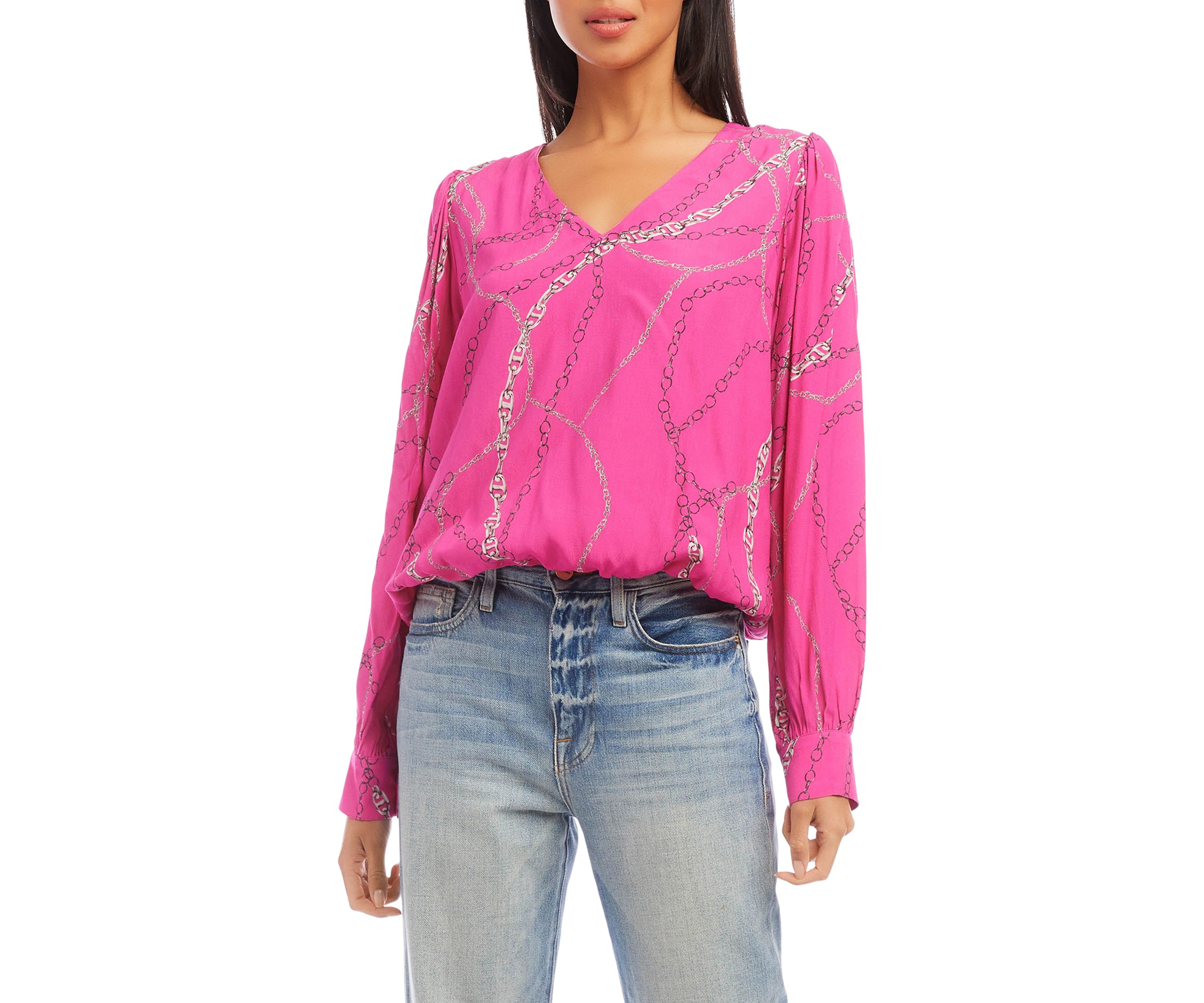 Womens V-Neck Blouse