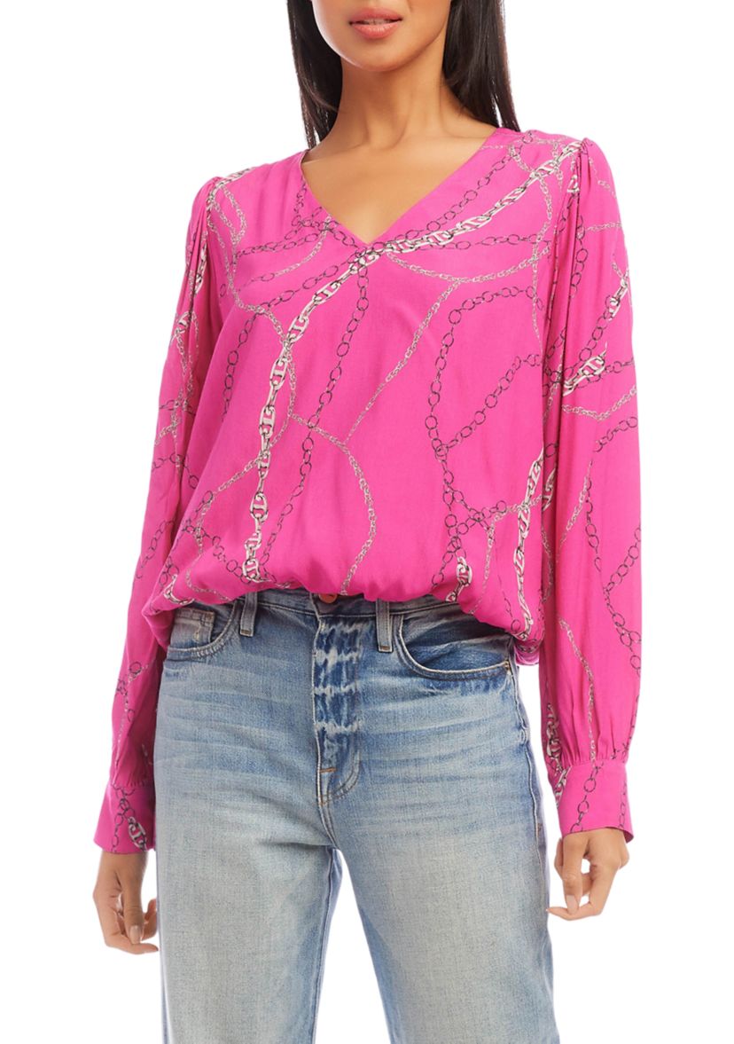 Womens V-Neck Blouse