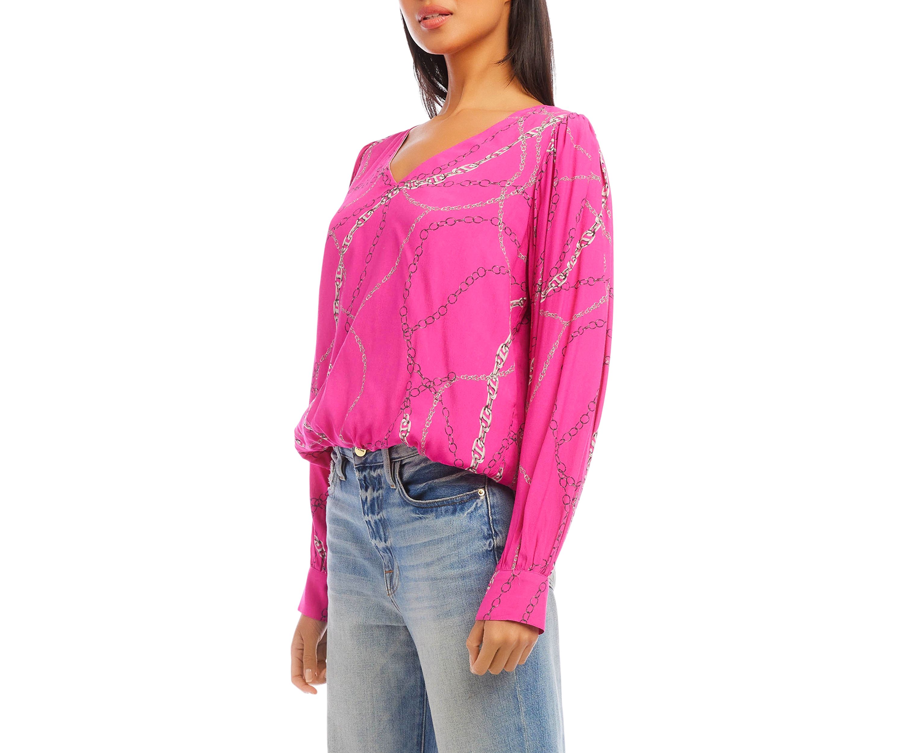 Womens V-Neck Blouse