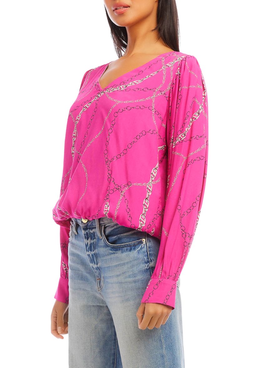 Womens V-Neck Blouse