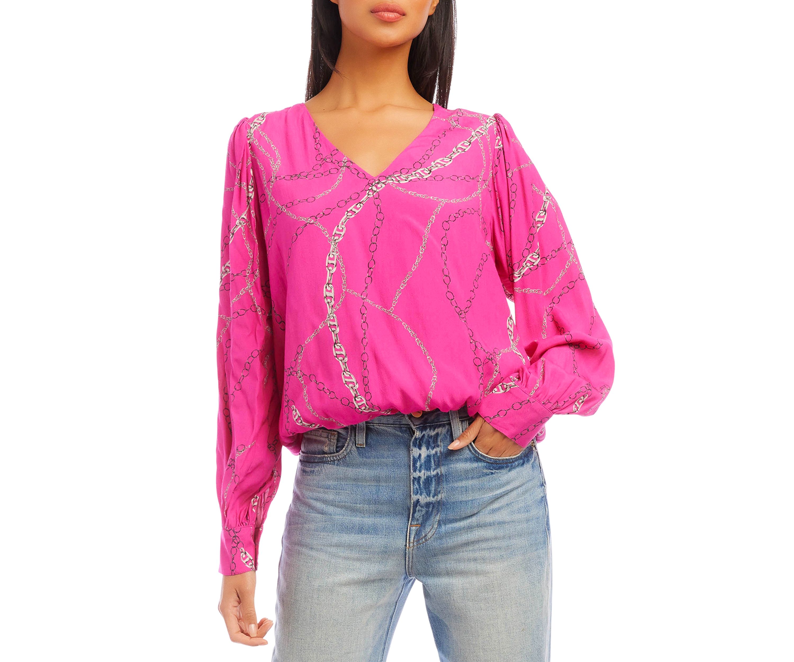 Womens V-Neck Blouse