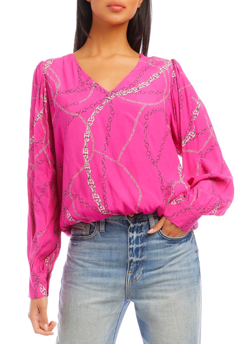 Womens V-Neck Blouse