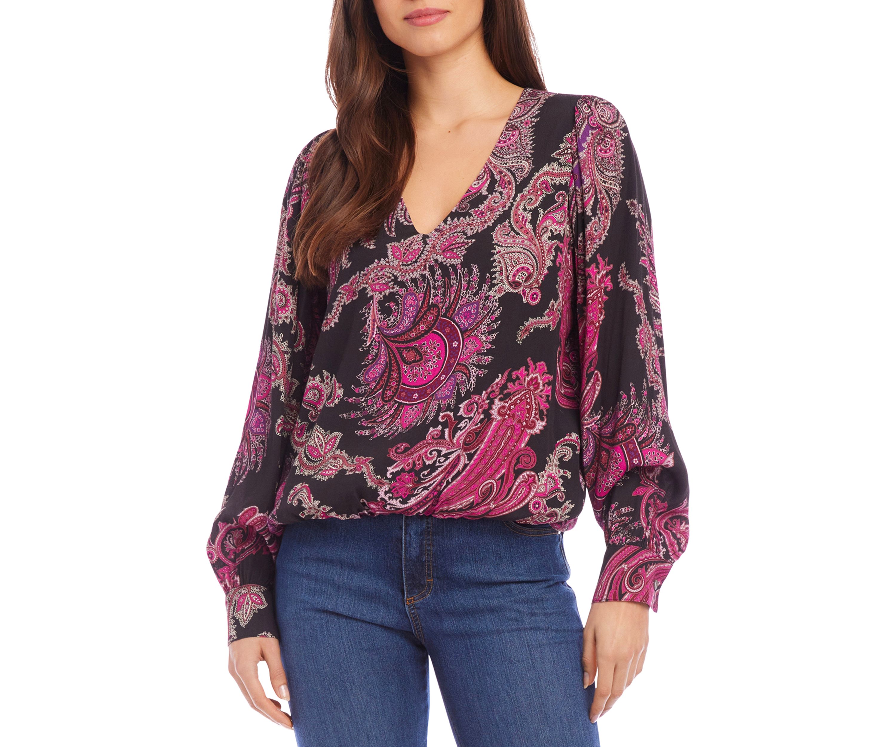 Petite Size V-Neck Blouse