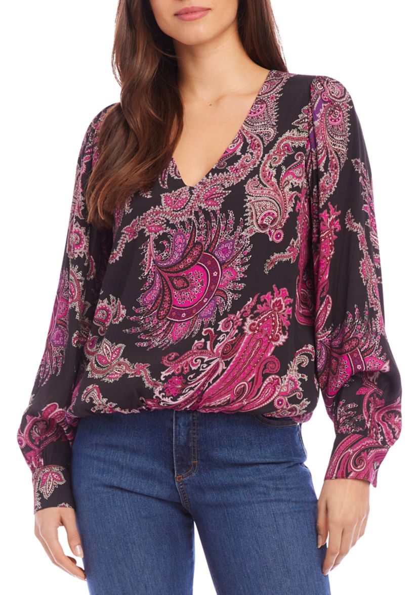 Petite Size V-Neck Blouse