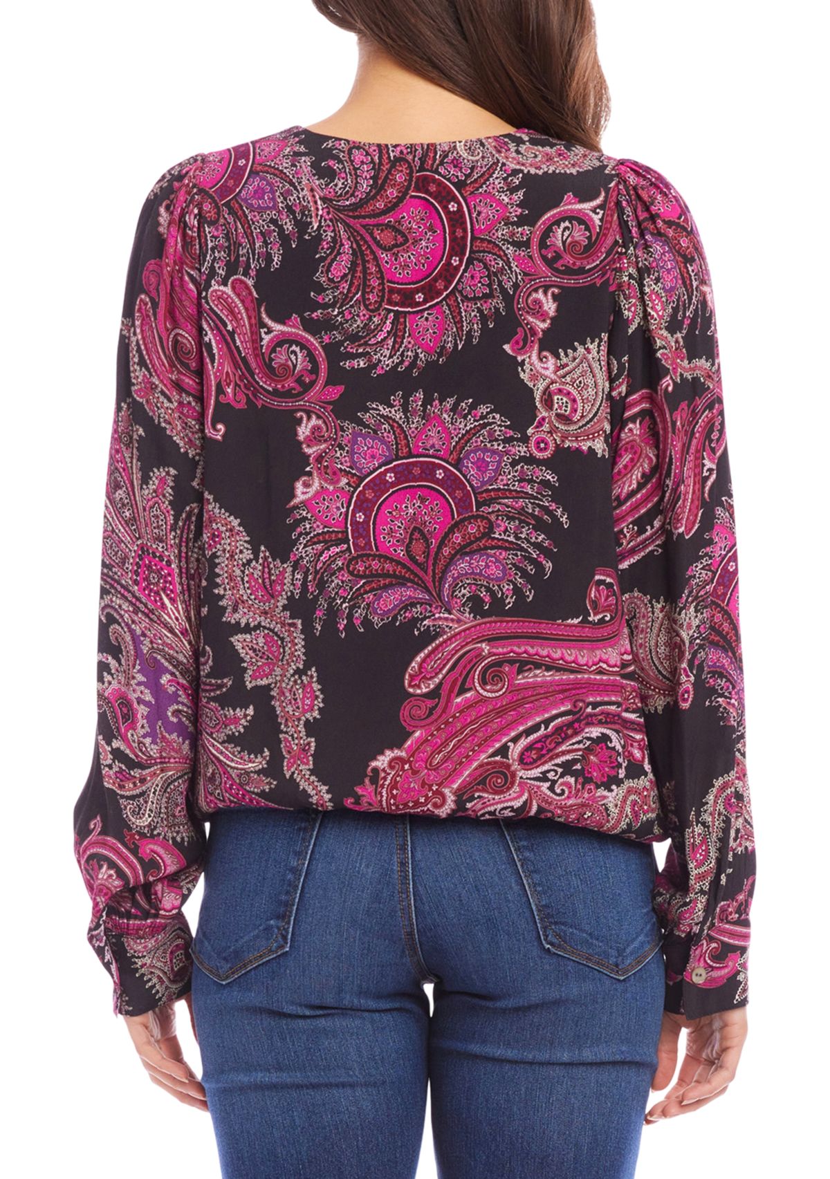 Petite Size V-Neck Blouse